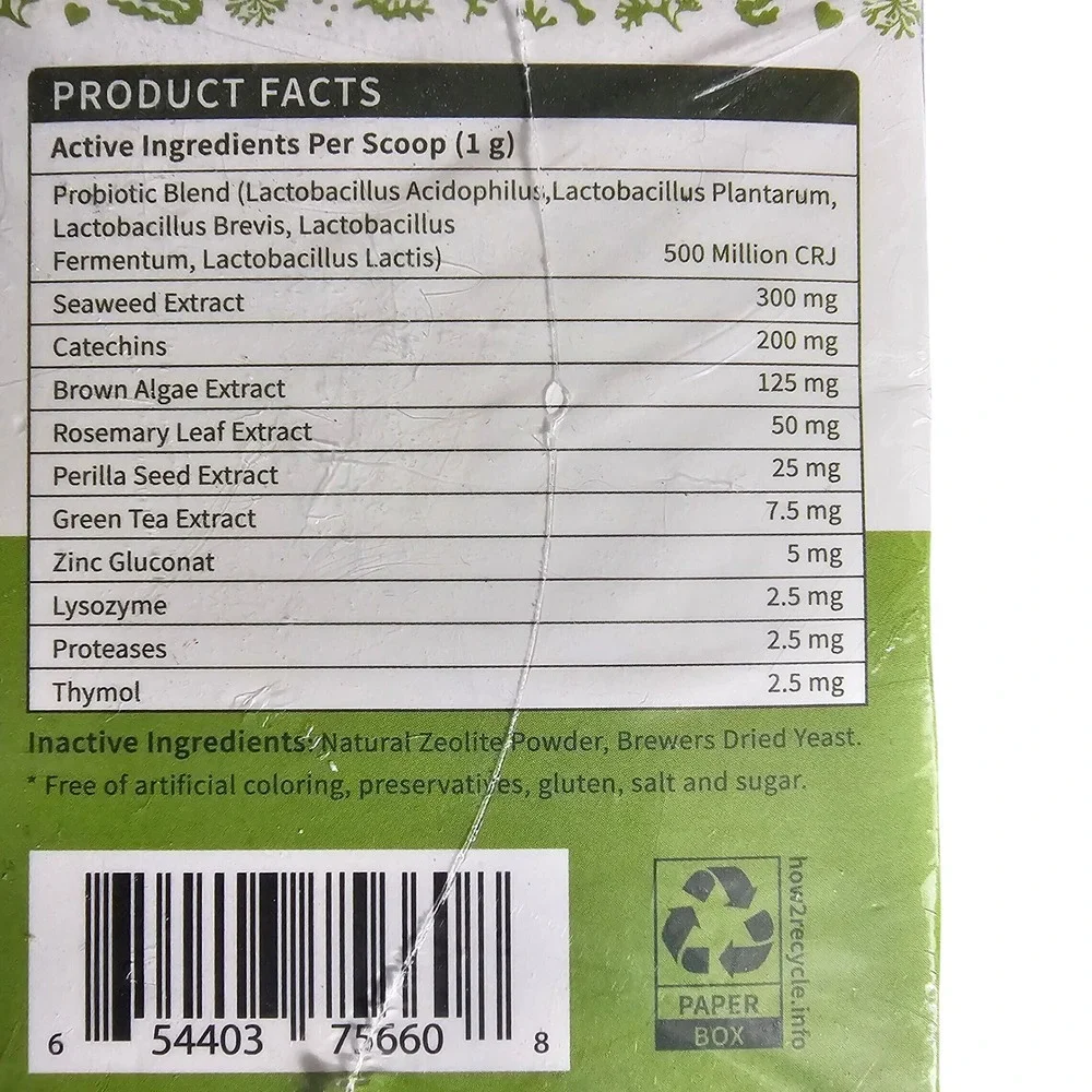 Petstoral Plaque Removal Dental Powder for Dogs Chicken Flavor 2.12oz 60g NEW